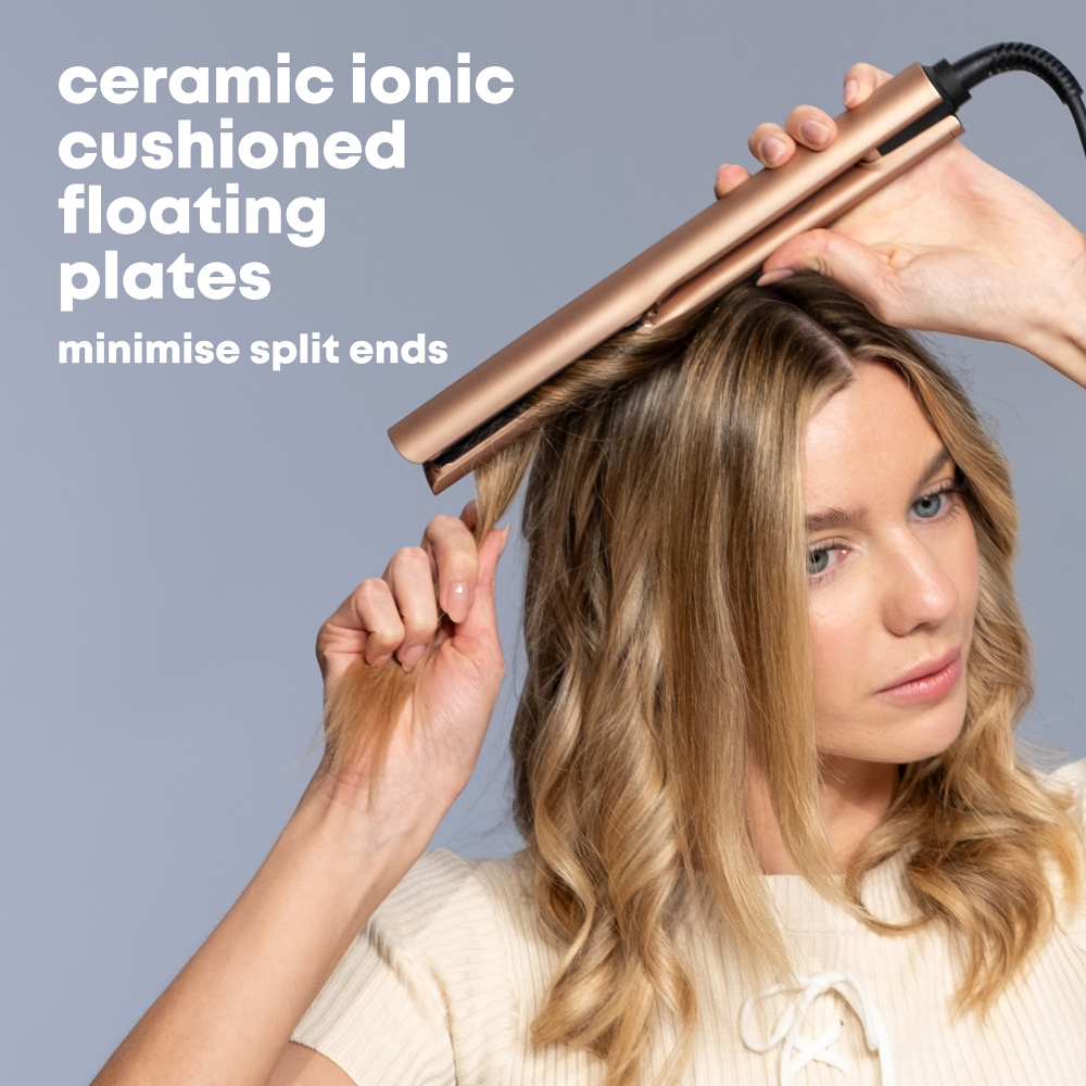 Revamp Dynamic Radiance Straight & Style Ceramic Ionic Hair Straightener Gold
