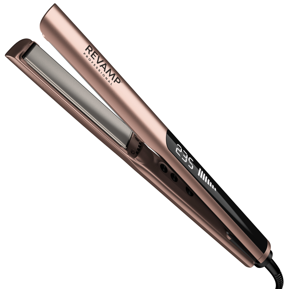 Revamp Dynamic Radiance Straight & Style Ceramic Ionic Hair Straightener Gold