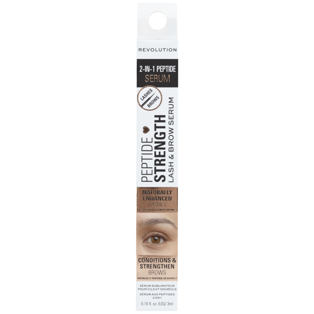 Makeup Revolution 2-In-1 Peptide Strength Lash & Brow Serum 3ml