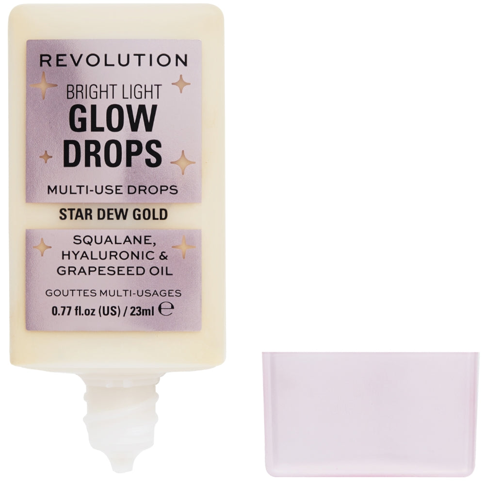 Makeup Revolution Bright Light Multi-Use Glow Drops Star Dew Gold 23ml