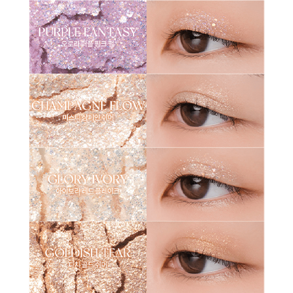 ROM&ND Better Than Palette 00 Light & Glitter Garden 10 Colour Makeup Palette