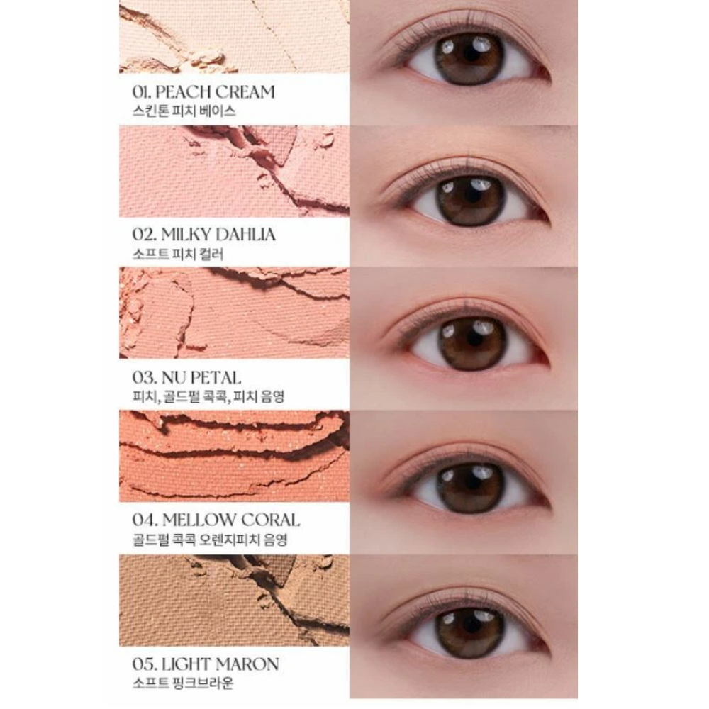 ROM&ND Better Than Palette 08 Peach Dahlia Garden 10 Colour Makeup Palette