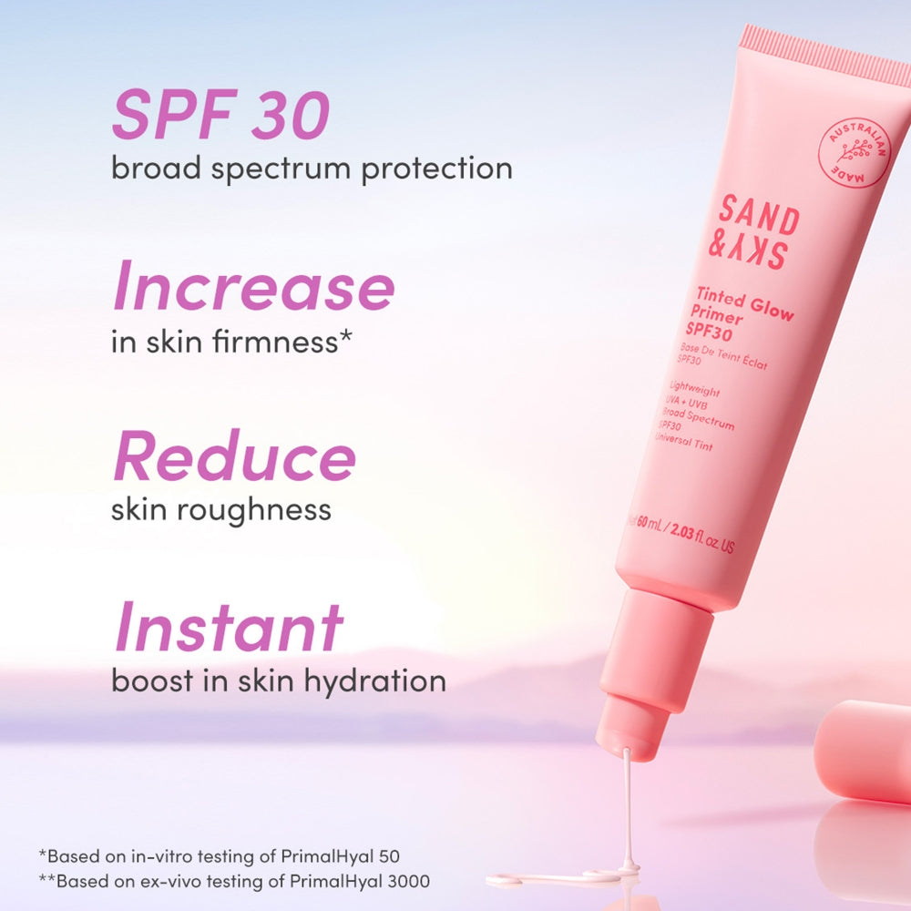 Sand & Sky Lightweight Tinted Glow Primer SPF30 60ml
