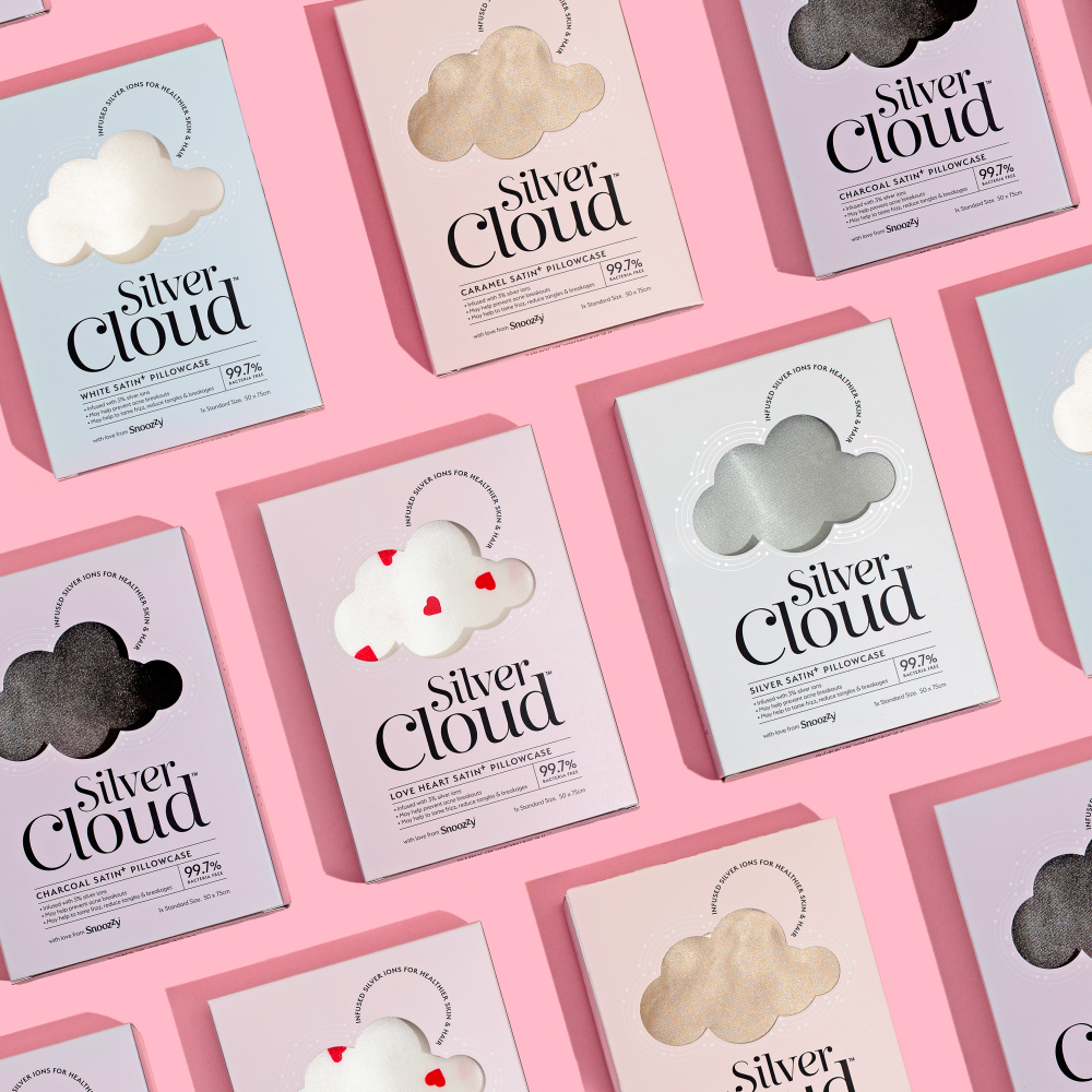 Silver Cloud Satin Pillowcase White