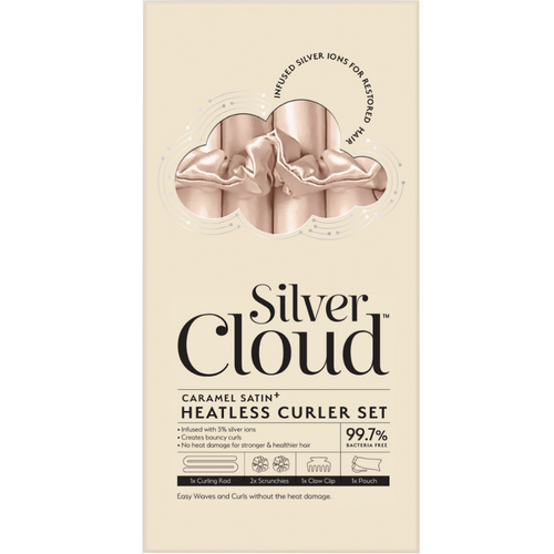 Silver Cloud Heatless Curlers Set Caramel