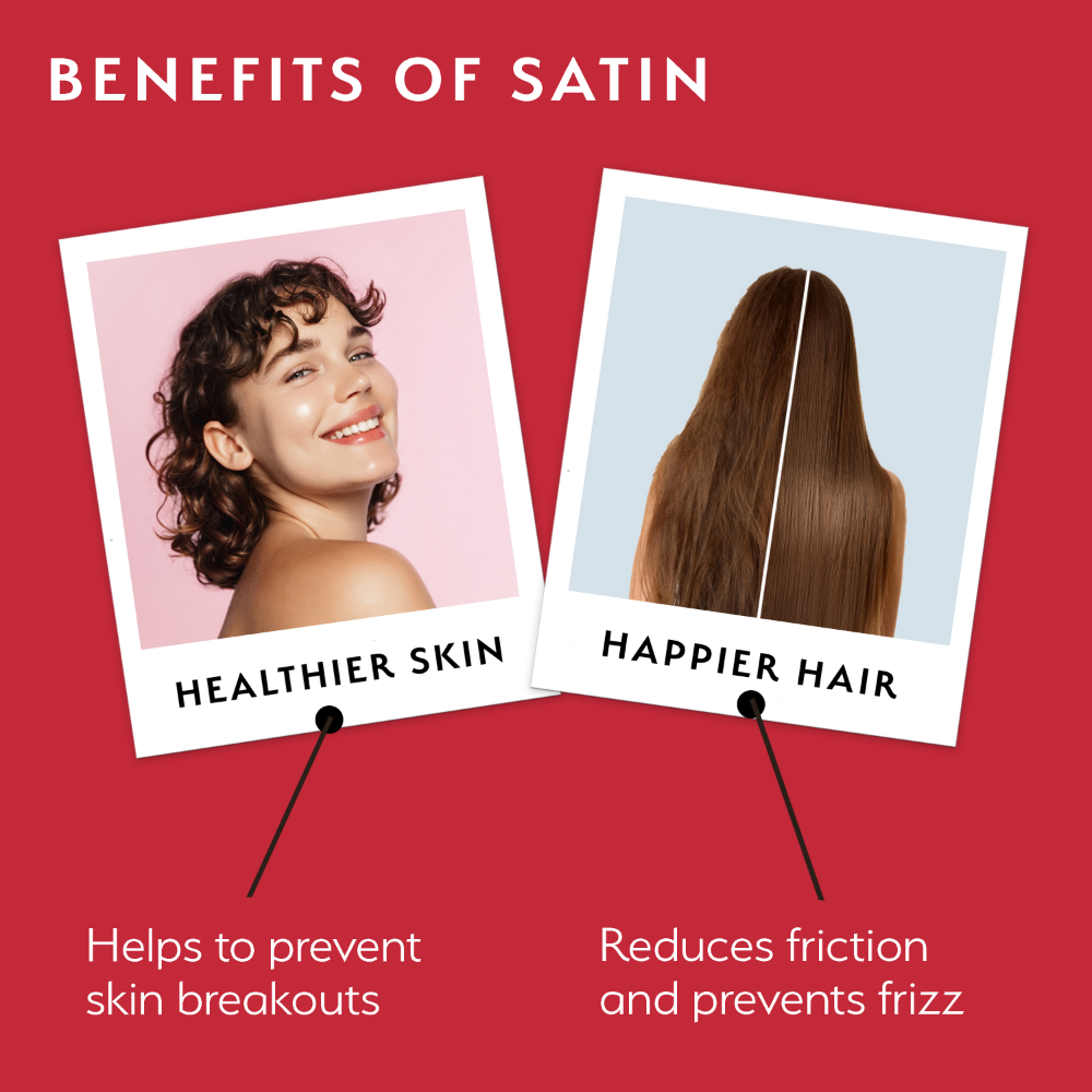 Silver Cloud Satin Gift Set Heart Print