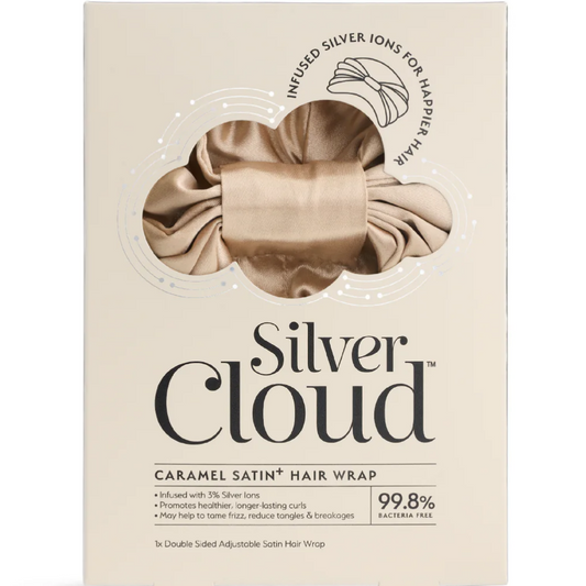 Silver Cloud Hair Wrap Caramel