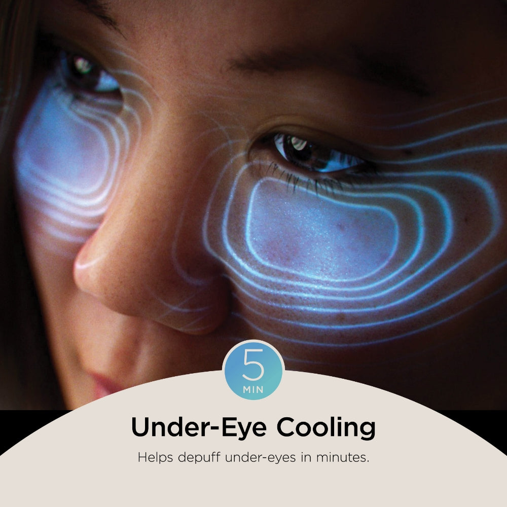 Shark Beauty CryoGlow Under-Eye Cooling & LED Anti-Ageing & Blemish Repair Mask Blue Frost