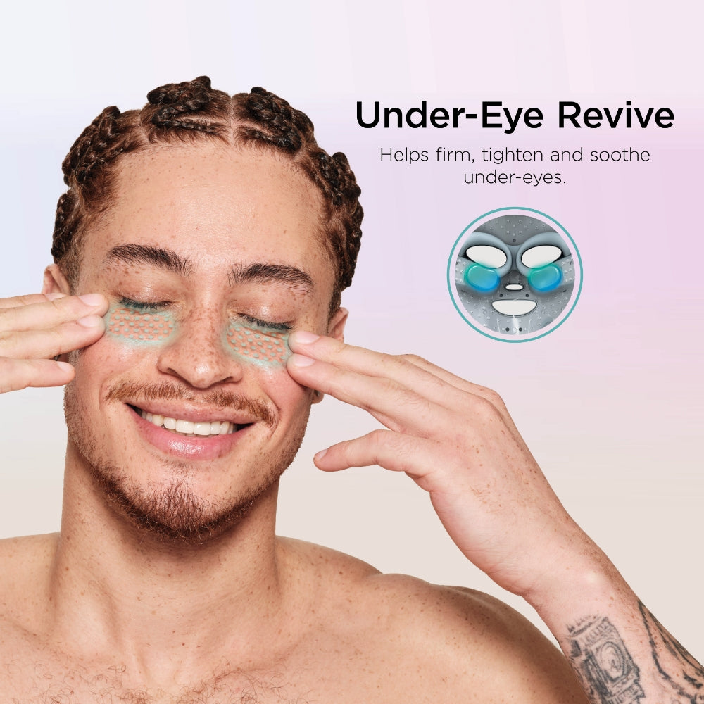 Shark Beauty CryoGlow Under-Eye Cooling & LED Anti-Ageing & Blemish Repair Mask Blue Frost