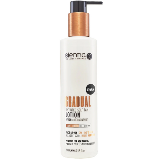 Sienna X Gradual Untinted Self Tan Lotion 200ml