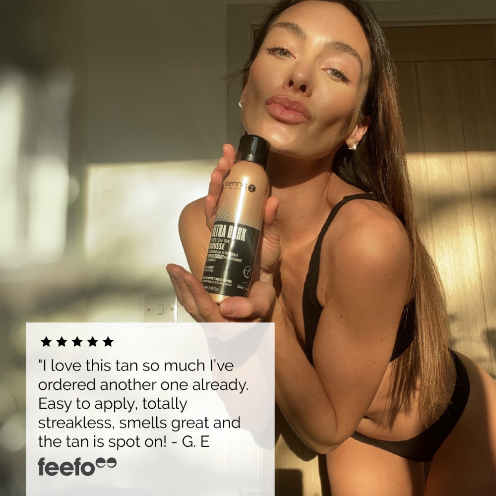 Sienna X Ultra Dark Tinted Self Tan Mousse 200ml
