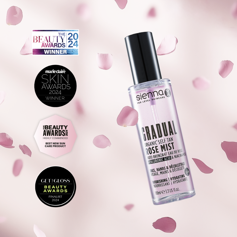 Sienna X Gradual Organic Self Tan Rose Mist 100ml