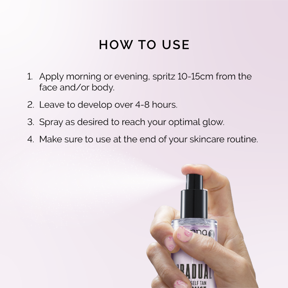 Sienna X Gradual Organic Self Tan Rose Mist 100ml