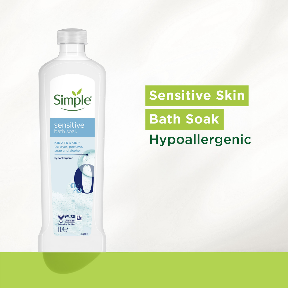 Simple Kind To Skin Sensitive Bath Soak 1000ml
