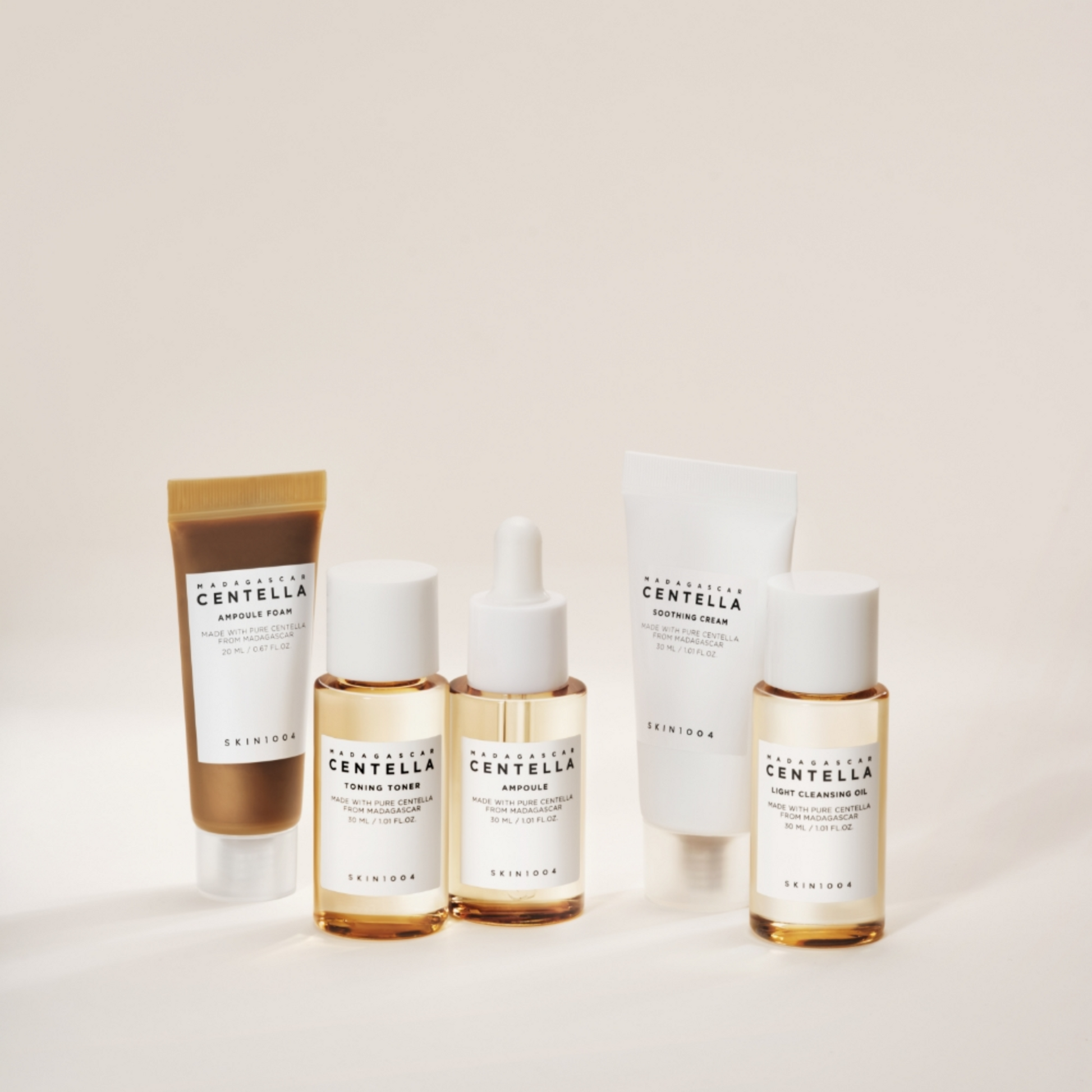 Skin1004 Madagascar Centella 5 Piece Travel Kit