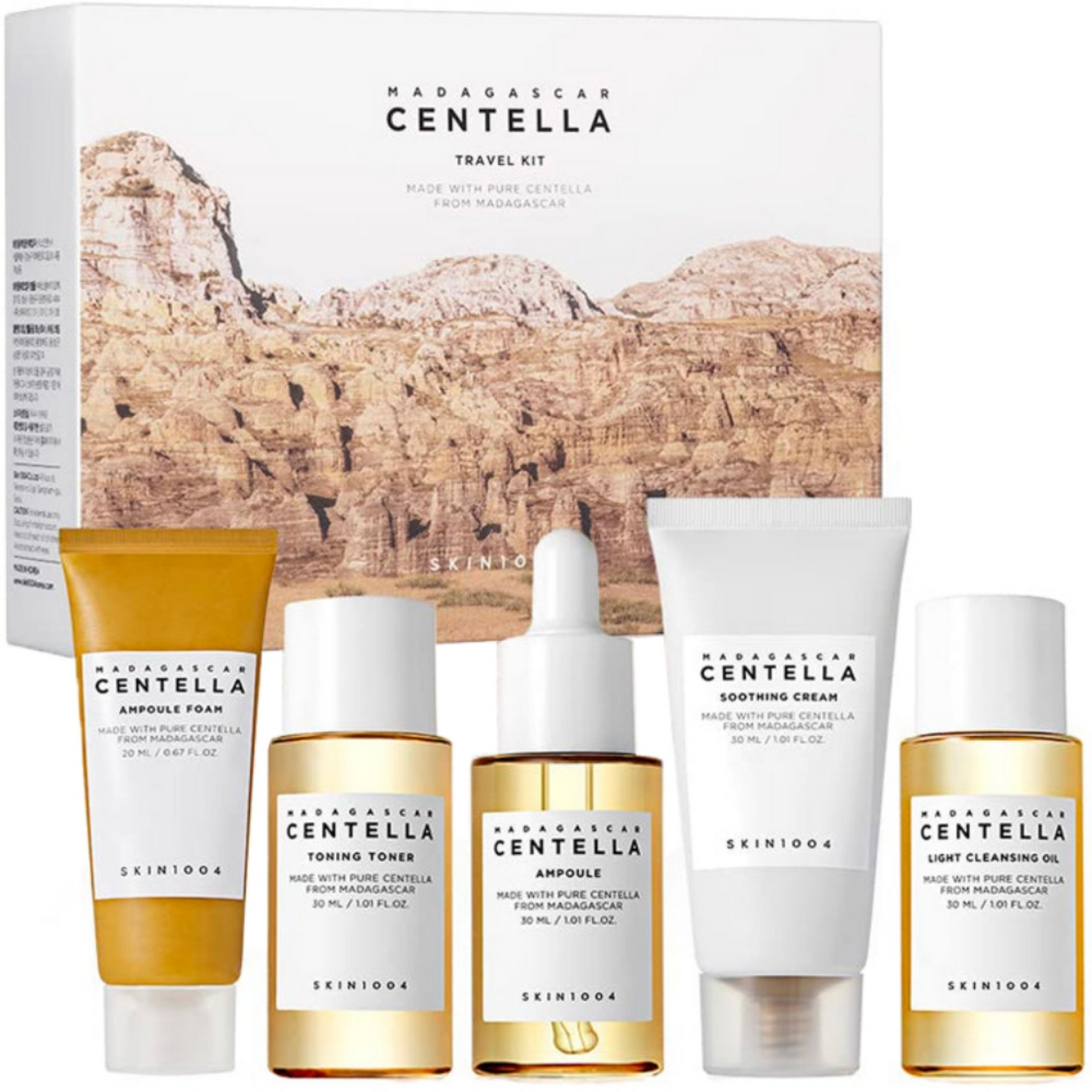 Skin1004 Madagascar Centella 5 Piece Travel Kit