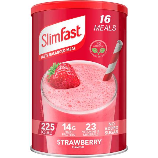 SlimFast Tasty Balanced Meal Powder Strawberry Tub 584g