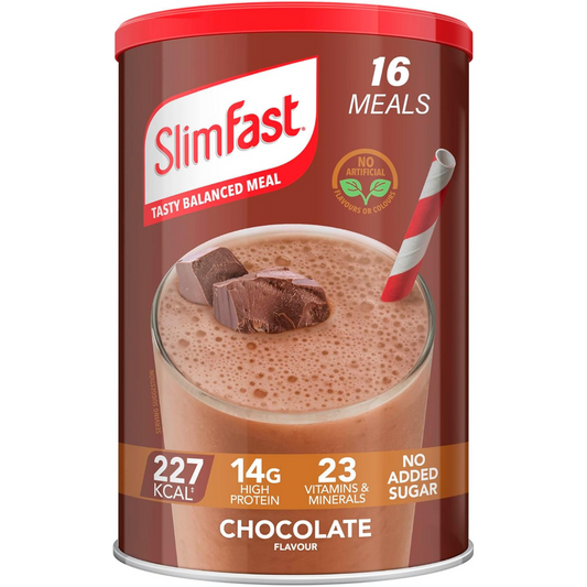 SlimFast Tasty Balanced Meal Powder Chocolate Tub 600g