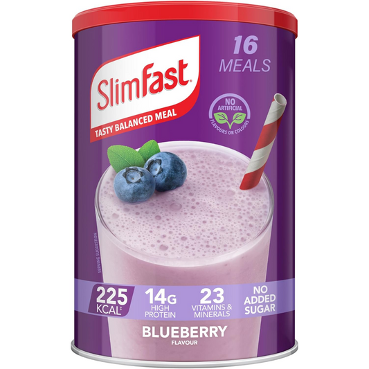 SlimFast Tasty Balanced Meal Powder Blueberry Tub 584g