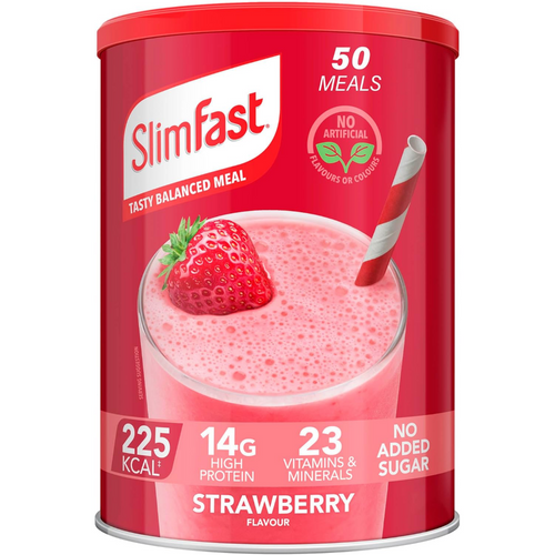 SlimFast Tasty Balanced Meal Powder Strawberry Tub 1825g