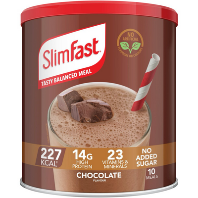 SlimFast Tasty Balanced Meal Powder Chocolate Tub 1825g