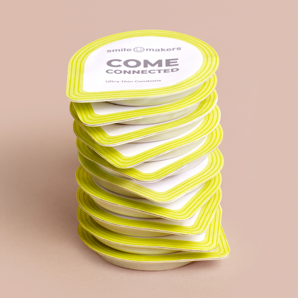 Smile Makers Come Connected Ultra-Thin Vegan Condoms x10