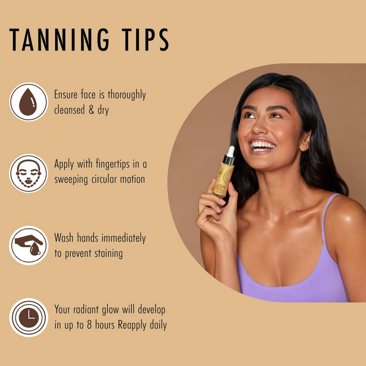 St. Moriz Professional Prime & Glow Face Tan Serum 25ml