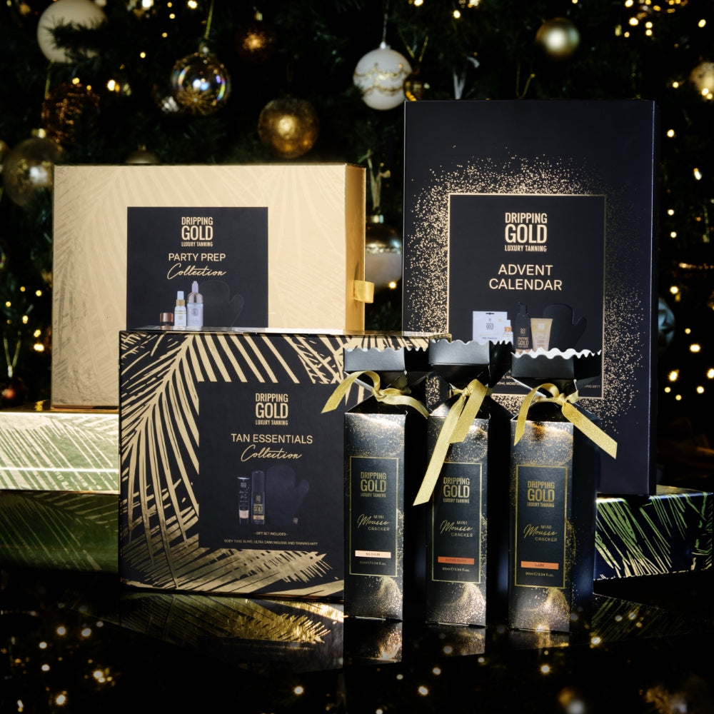 Dripping Gold Tanning Mousse Dark Christmas Cracker 100ml