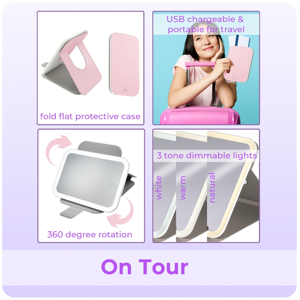 StylPro On Tour Petite Travel LED Mirror