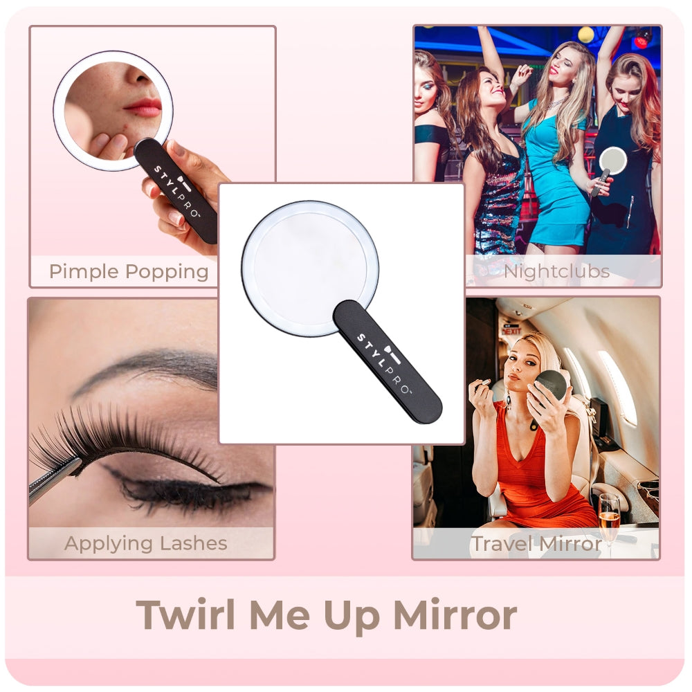 StylPro Twirl Me Up Compact LED Mirror