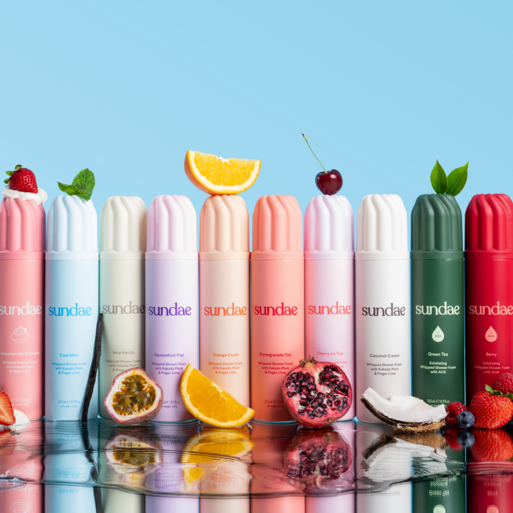 Sundae Whipped Shower Foam Strawberries & Cream 265ml