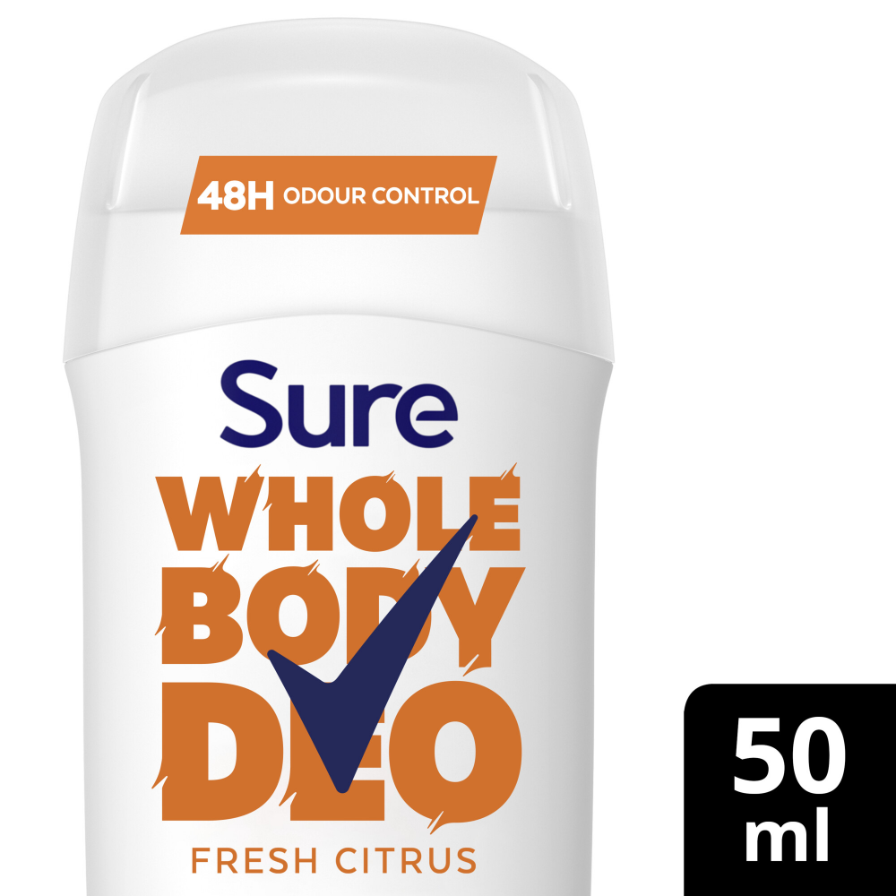 Sure Whole Body Deo 48h Fresh Citrus Deodorant Stick 50ml