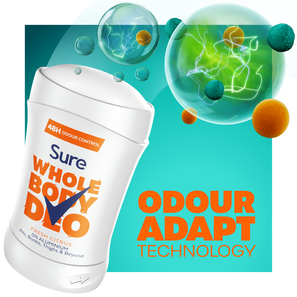 Sure Whole Body Deo 48h Fresh Citrus Deodorant Stick 50ml