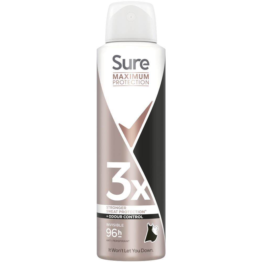 Sure Maximum Protection 96h Invisible Black & White Anti-Perspirant Deodorant Spray 150ml