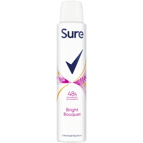 Sure Essential Protection 48h Bright Bouquet Anti-Perspirant Deodorant Spray 200ml