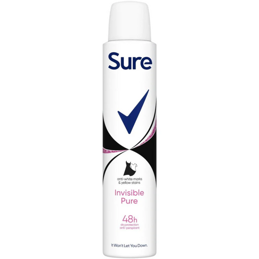 Sure Essential Protection 48h Invisible Pure Anti-Perspirant Deodorant Spray 200ml