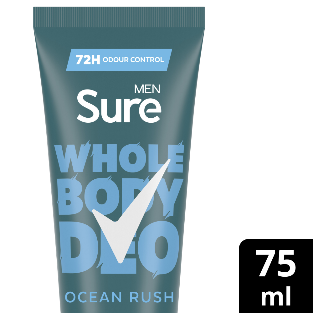 Sure Men Whole Body Deo 72h Ocean Rush Deodorant Cream 75ml