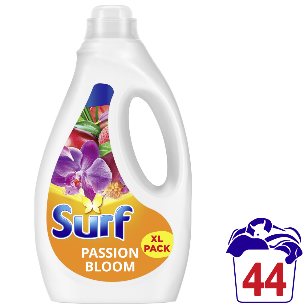 Surf Passion Bloom Concentrated Liquid Laundry Washing Detergent 44 Washes 1188ml