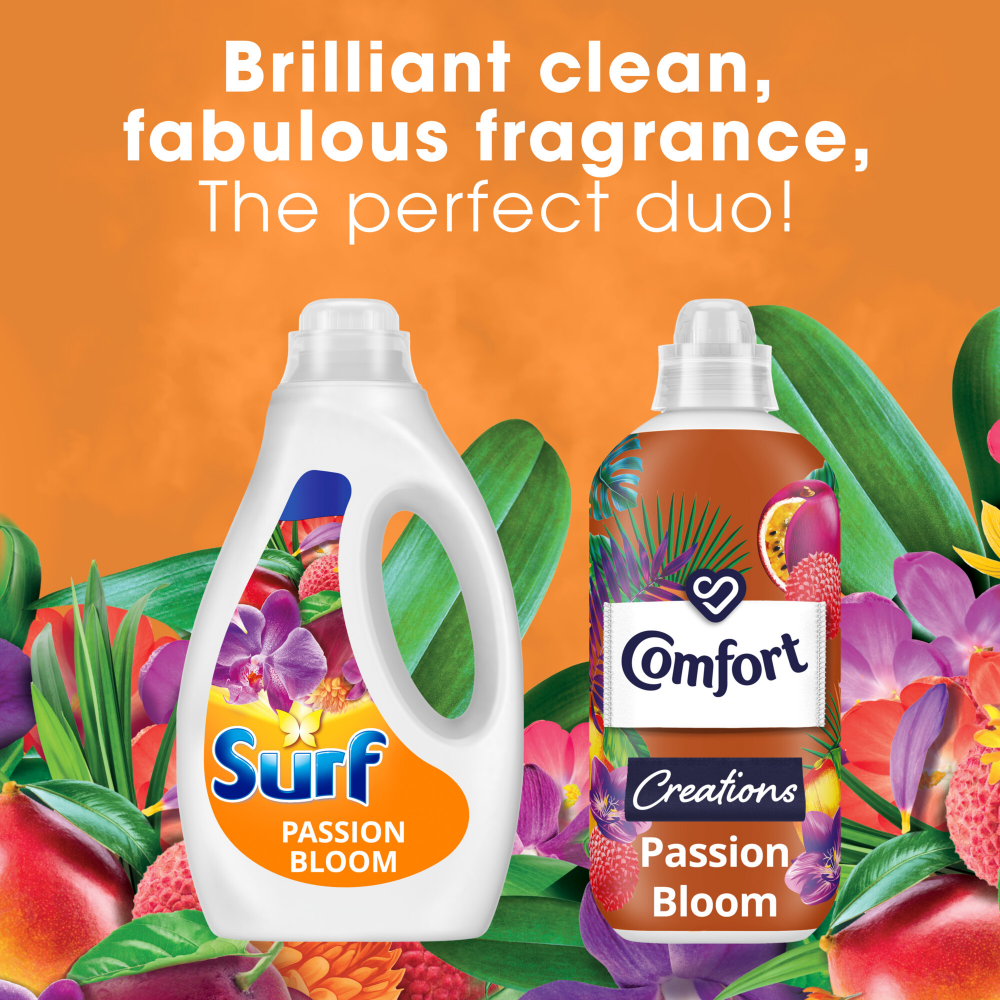Surf Passion Bloom Concentrated Liquid Laundry Washing Detergent 44 Washes 1188ml