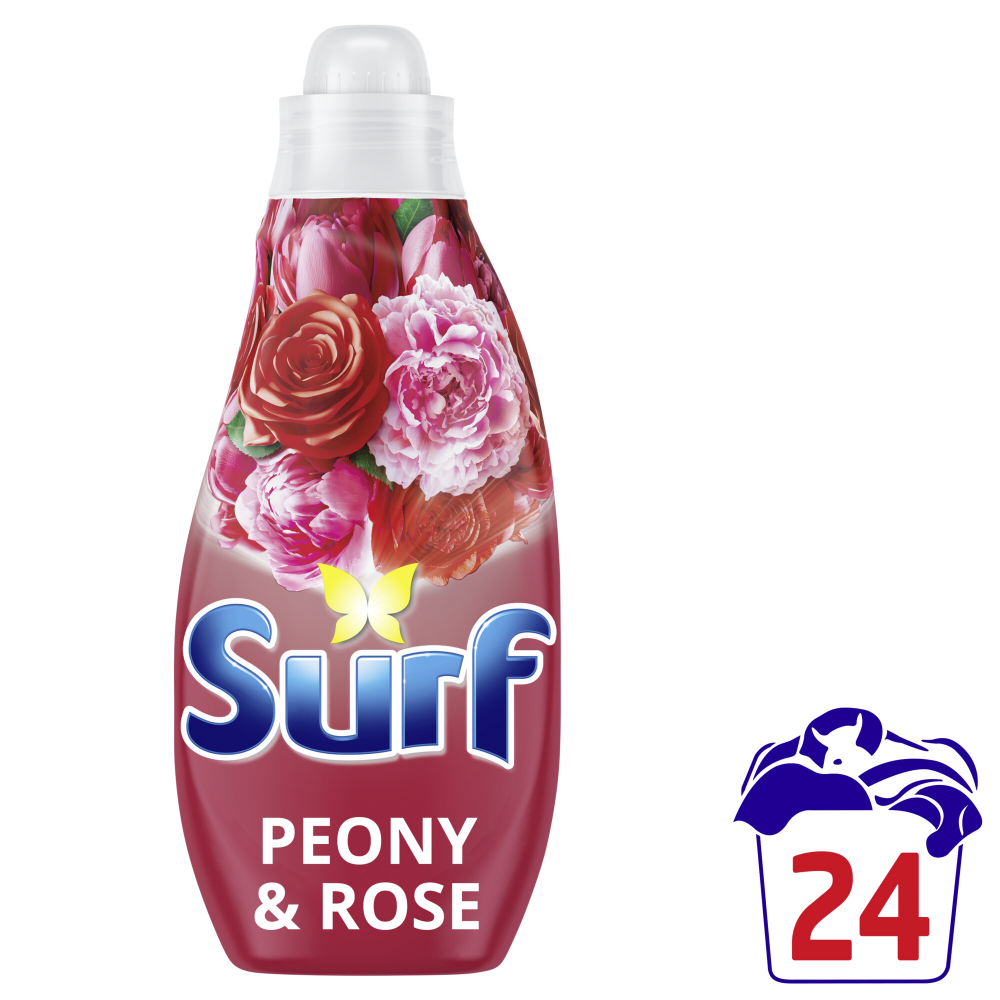 Surf Peony & Rose Concentrated Liquid Laundry Washing Detergent 24 Washes 648ml