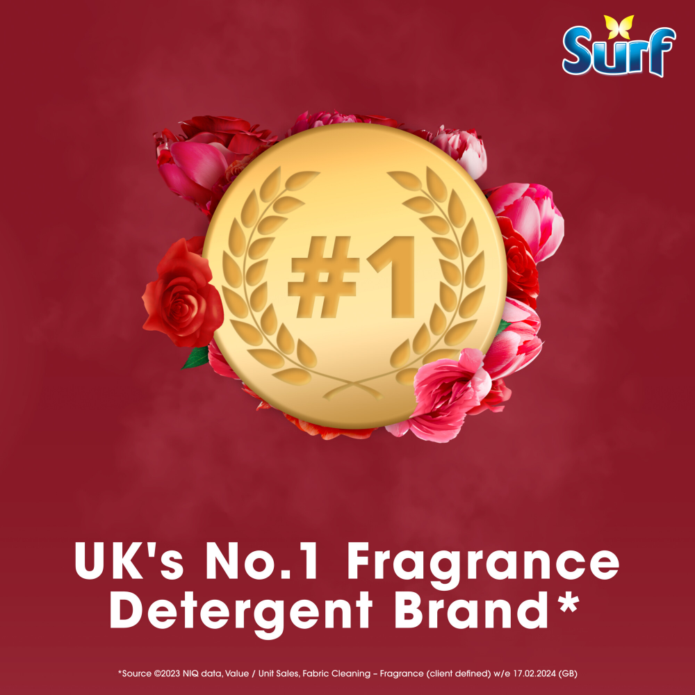 Surf Peony & Rose Concentrated Liquid Laundry Washing Detergent 24 Washes 648ml