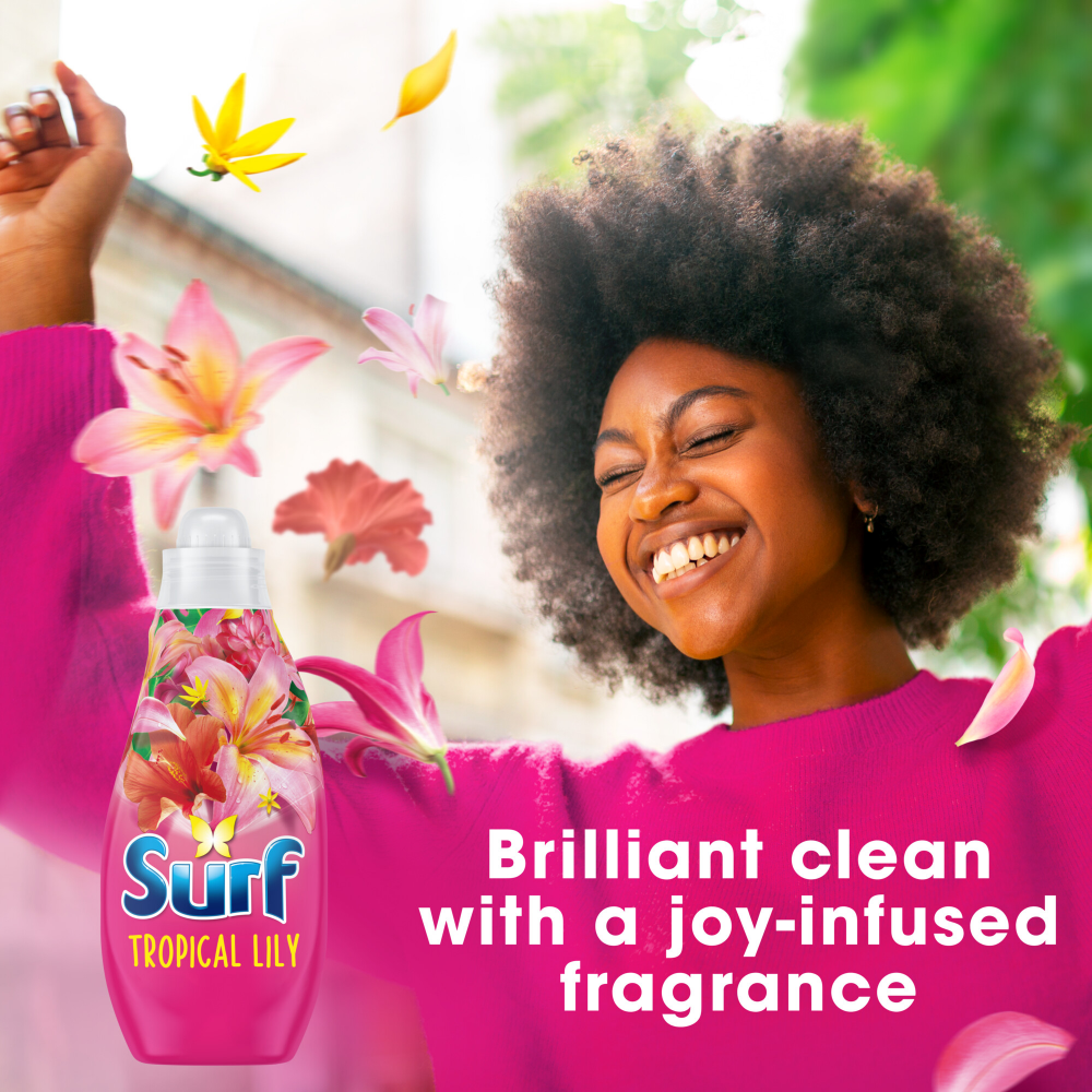 Surf Tropical Lily Concentrated Liquid Laundry Washing Detergent 24 Washes 648ml