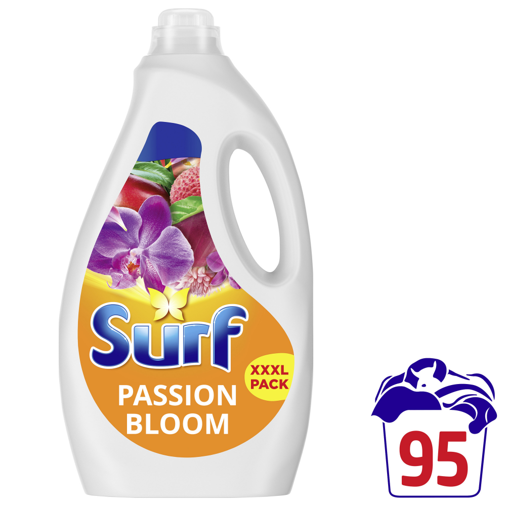 Surf Passion Bloom Concentrated Liquid Laundry Washing Detergent 95 Washes 2500ml