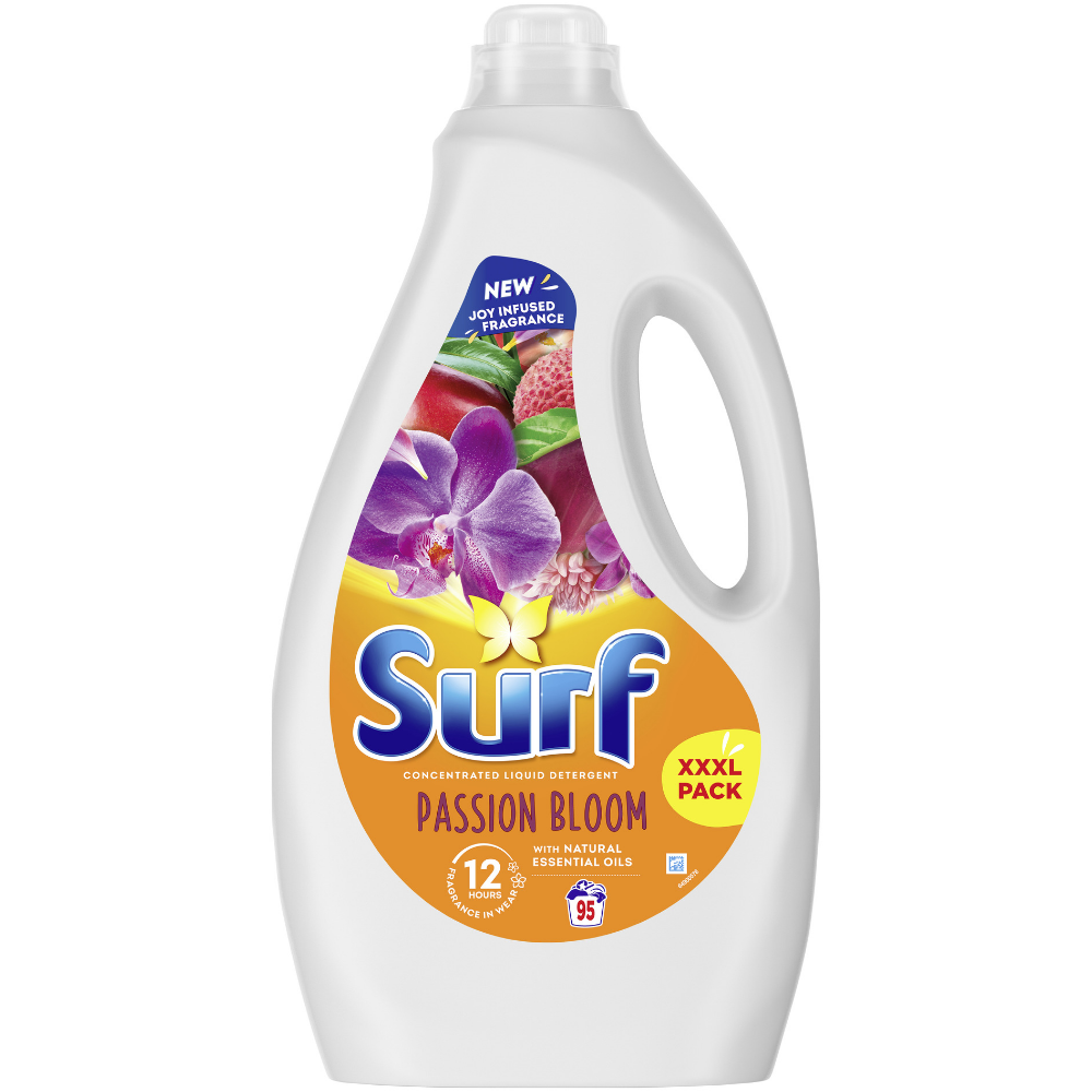 Surf Passion Bloom Concentrated Liquid Laundry Washing Detergent 95 Washes 2500ml