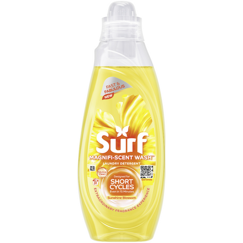 Surf Sunshine Blossom Concentrated Liquid Laundry Washing Detergent 31 Washes 837ml