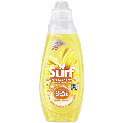 Surf Sunshine Blossom Concentrated Liquid Laundry Washing Detergent 31 Washes 837ml