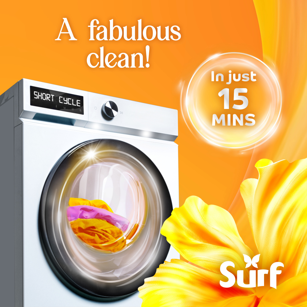 Surf Magnifi-Scent Wash Sunshine Blossom Liquid Laundry Washing Detergent 55 Washes 1485ml