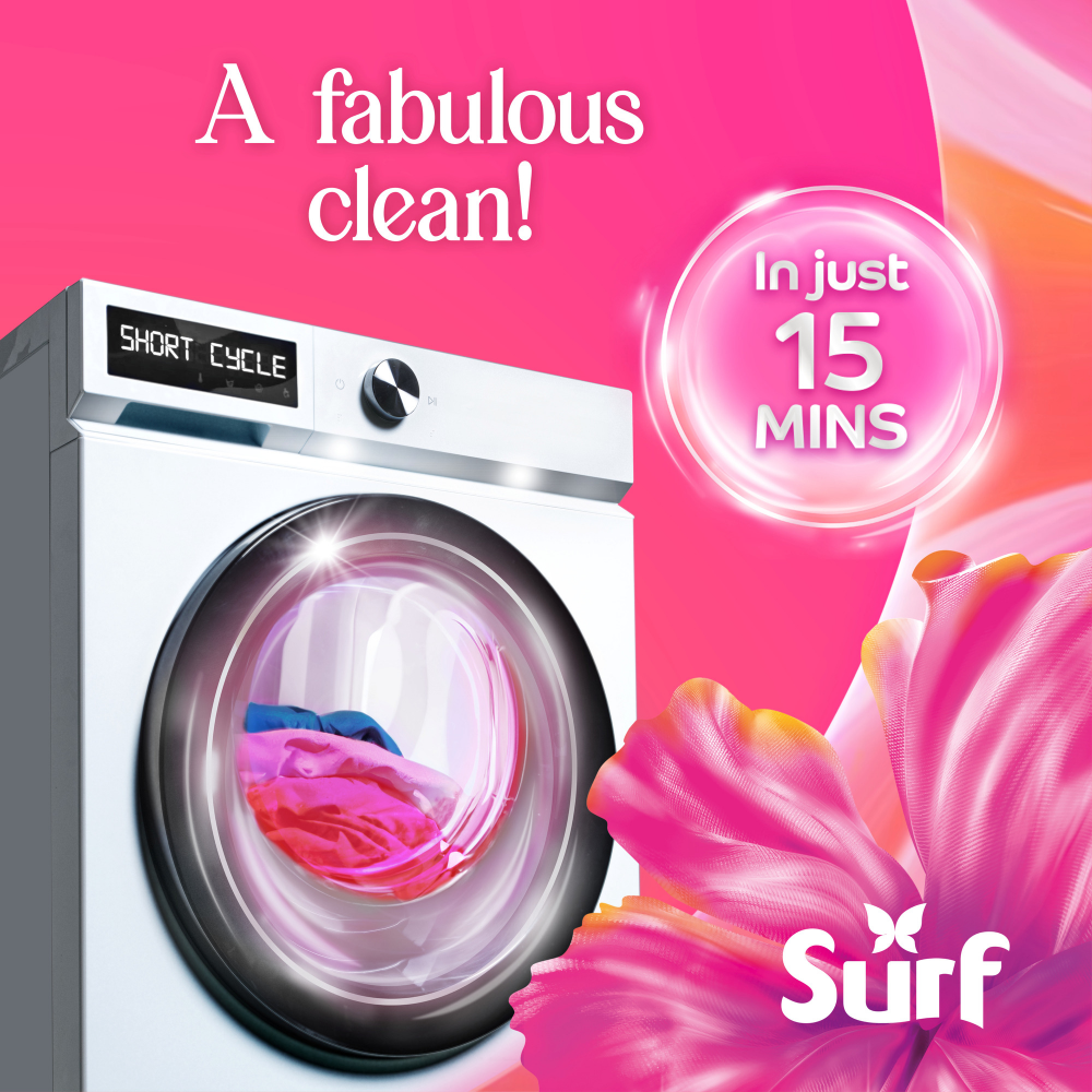 Surf Magnifi-Scent Wash Floral Fusion Liquid Laundry Washing Detergent 31 Washes 837ml