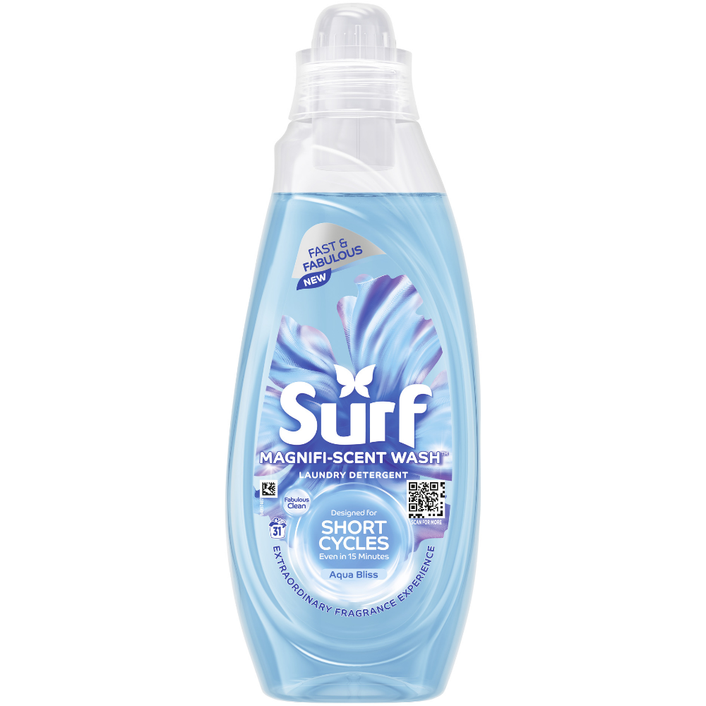 Surf Magnifi-Scent Wash Aqua Bliss Liquid Laundry Washing Detergent 31 Washes 837ml