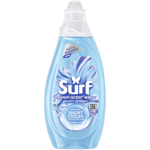 Surf Magnifi-Scent Wash Aqua Bliss Liquid Laundry Washing Detergent 55 Washes 1458ml